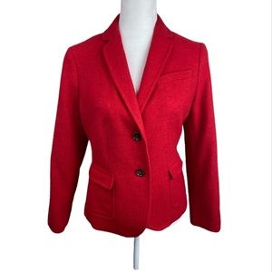 Talbots Women’s Red Wool Blazer size 10p
